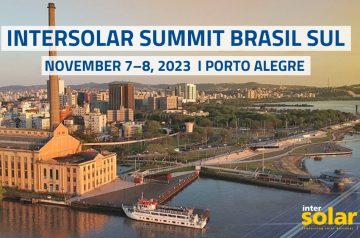 Intersolar Summit Brasil Sul nos dias 07 e 08.11.23 no Centro de Eventos da FIERGS em Porto Alegre